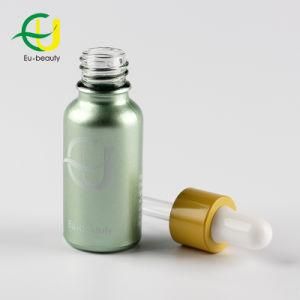 20ml Green Coating Essential Oil Bottle with Glass Dropper