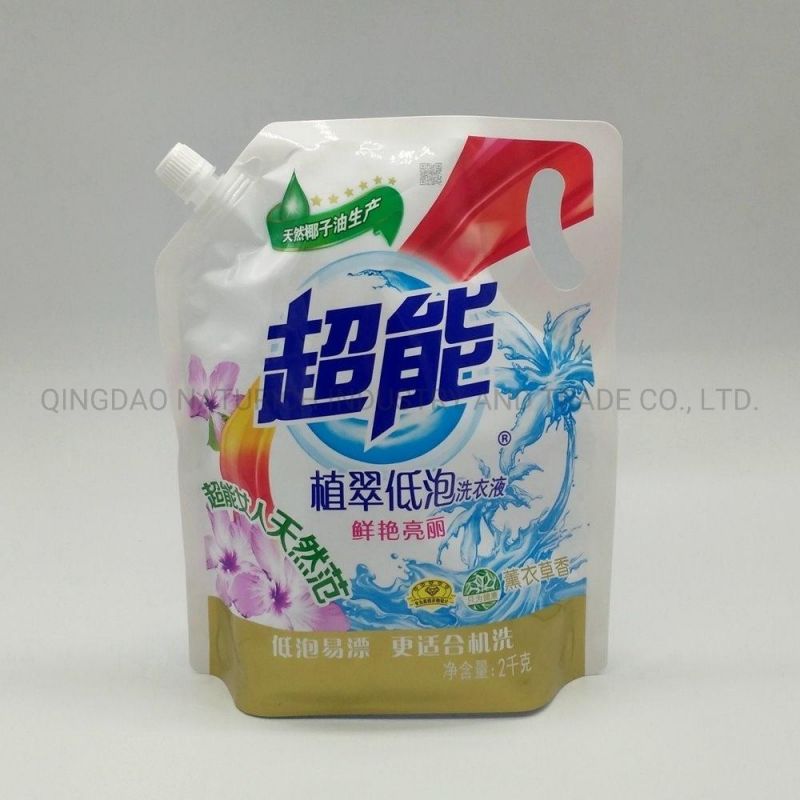 Custom Stand up Plastic Bag with Spout Top