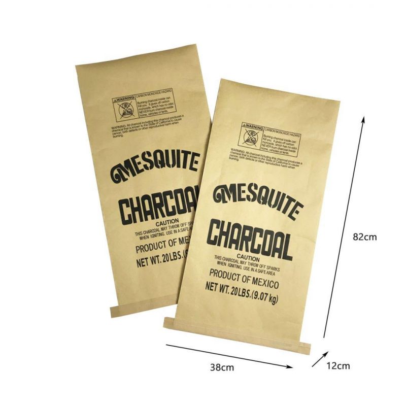 High Quality Paper PP Woven Bag Charcoal Plastic Bag 20lb