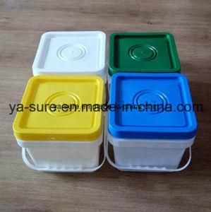 5L Food Grade Square Plastic Bucket with Handle