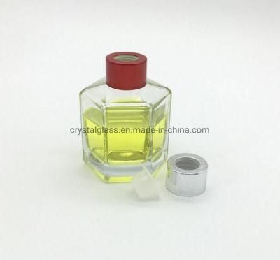 100ml Empty Diamond Shaped Color Crystal Glass Reed Diffuser Bottle