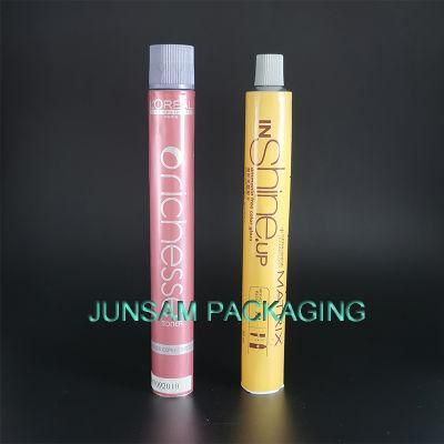 Hair Colorant Packaging Aluminum Empty Tube Soft Metal Container for Hair Dyeing Cosmetic