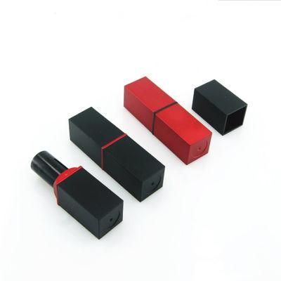 High Quality Cosmetic Square Red Custom Logo Magnetic Lipstick Tubes Packaging