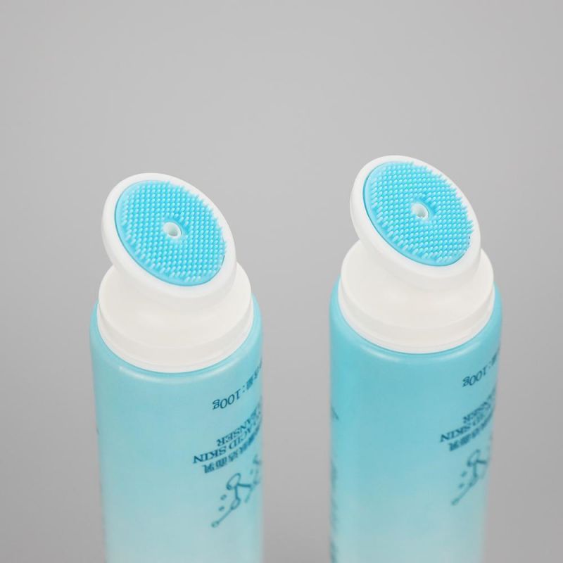 Cosmetic Plastic Soft Silicone Brush Squeeze Tube Facial Cleanser Tube