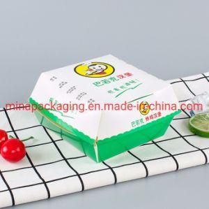 Manufacturer Customized Clamshell Paper Food Container Recycled Materials Wholesale Eco-Friendly Burger Box