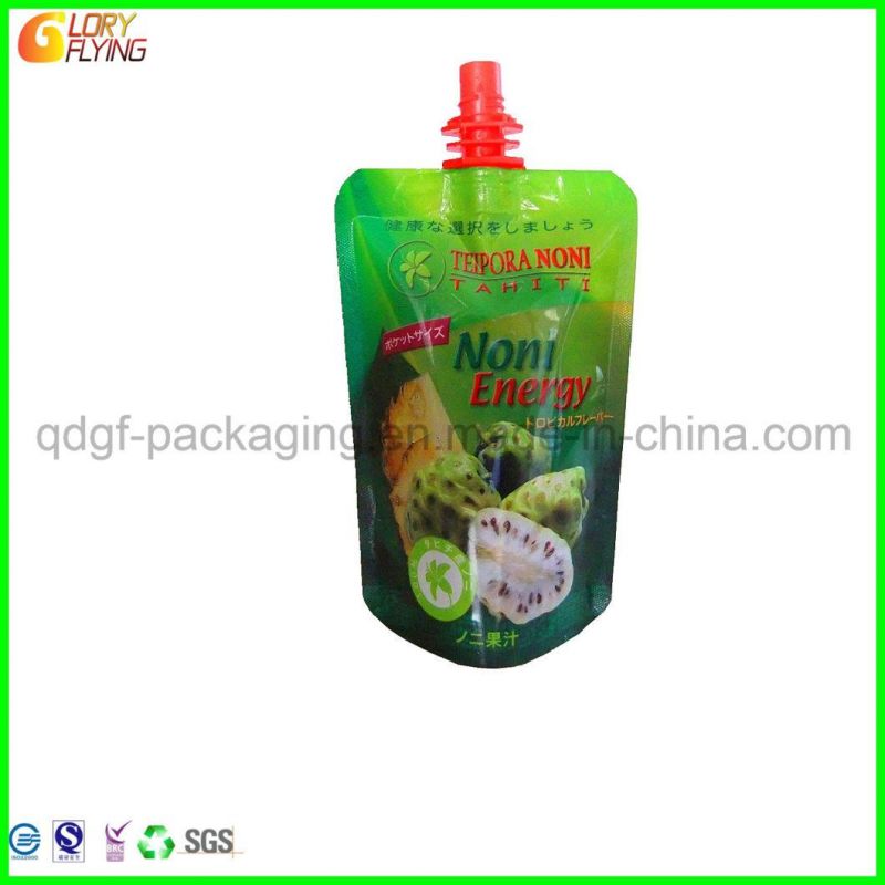 Custom Printed Plastic Stand up Spout Pouch Packaging Bag with Logo for Drink Pouches Package