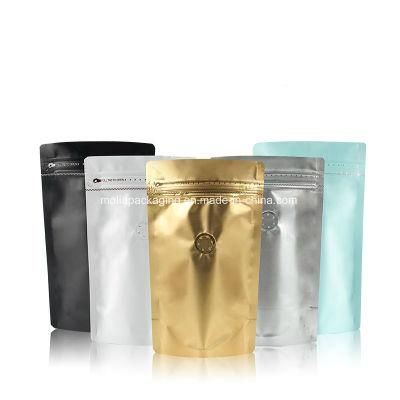 Food Grade Foil Coffee Valve Bags with Zipper