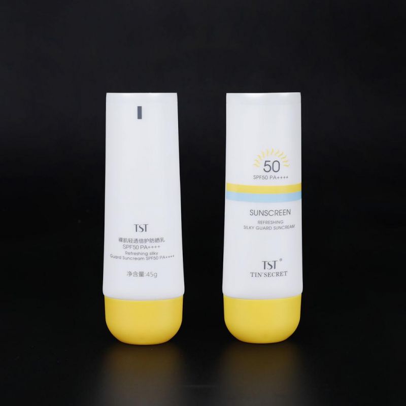 Round Tubes Refillable Cosmetic Cream Containers Plastic Packaging Squeeze Cosmetic Containers Tube Cream Lotion Soft Tube