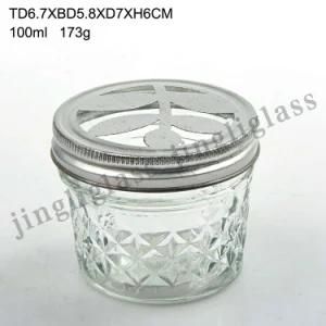 100 Ml Glass Jar for Food, Sauce and Spices