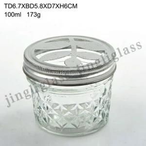 100 Ml Glass Jar for Food, Sauce and Spices