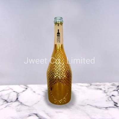 1L Glass Gold Bottle for Gin Tequila Wholesale