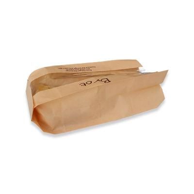 Auto Machine Make Paper Bread Bag with Square Bottom for Bakery Packaging