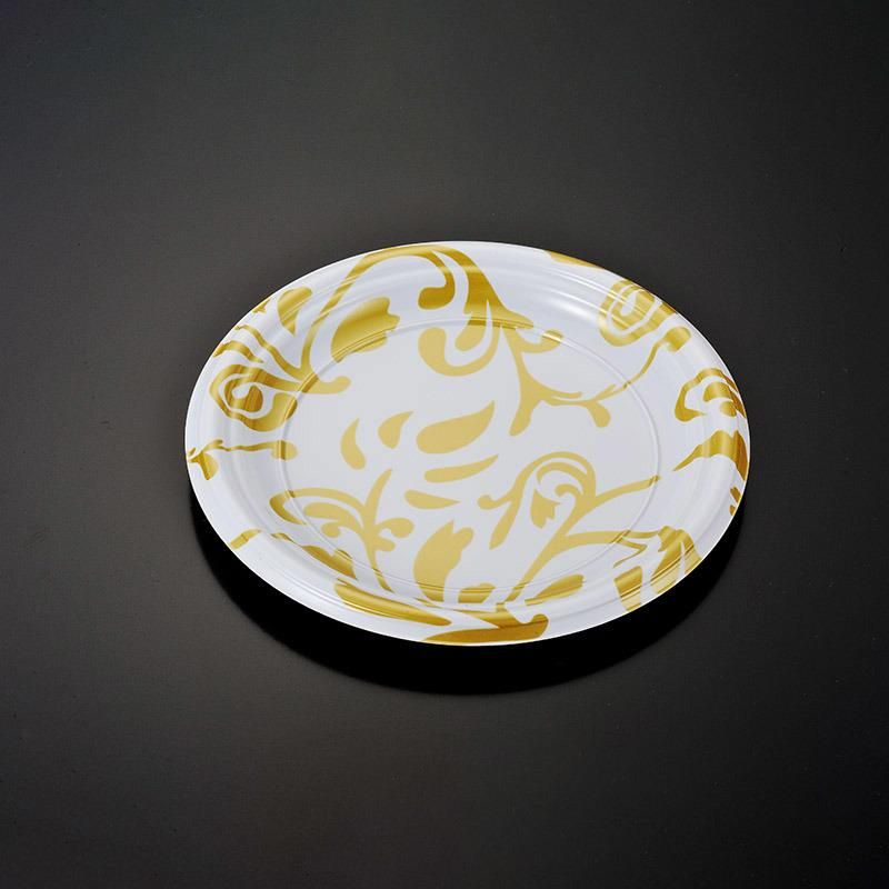 Easylife 7" (18cm) PS Printed Plastic Round Plate