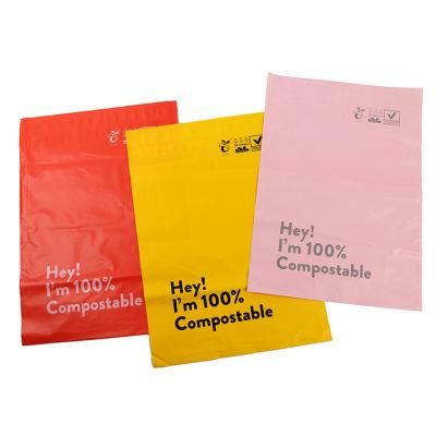 Eco Friendly Biodegradable Black Packaging Mailing Delivery Bags with Comtom Logo Wholesale