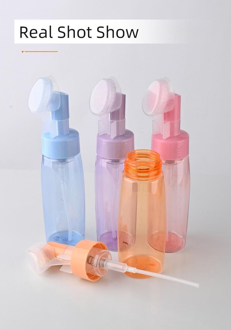 Colorfull Foam Bottles 270ml Bottels with Silicone Brush