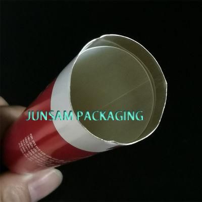 Aluminum Empty Tube Cosmetic Packaging with Inner Plastic Bag Soft Metal Packaging Membrane Sealing Orifice
