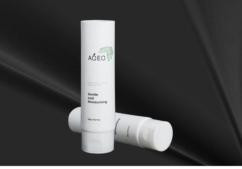 100ml Skincare Packaging All Matte White Cosmetic Lotion Tube