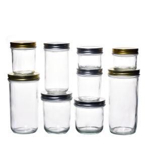 Caviar Jam Glass Mason Jars with Screw Cap 100ml 200ml 300ml 350ml 400ml 500ml 650ml 730ml Flint Glass Jars Packaging Suppliers