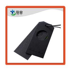 Black Cardboard Hang Tag Customized Paper Label Hang Tag for Clothing/Shoes/Bag