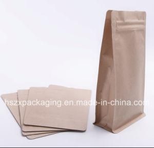 Stand up Kraft Paper Soft Snack Food Packing with Zip