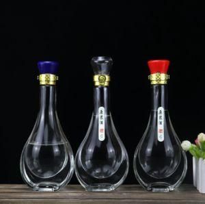 High Quality Customized Glassware Packaging 550ml Glass Wine Bottles with Neck