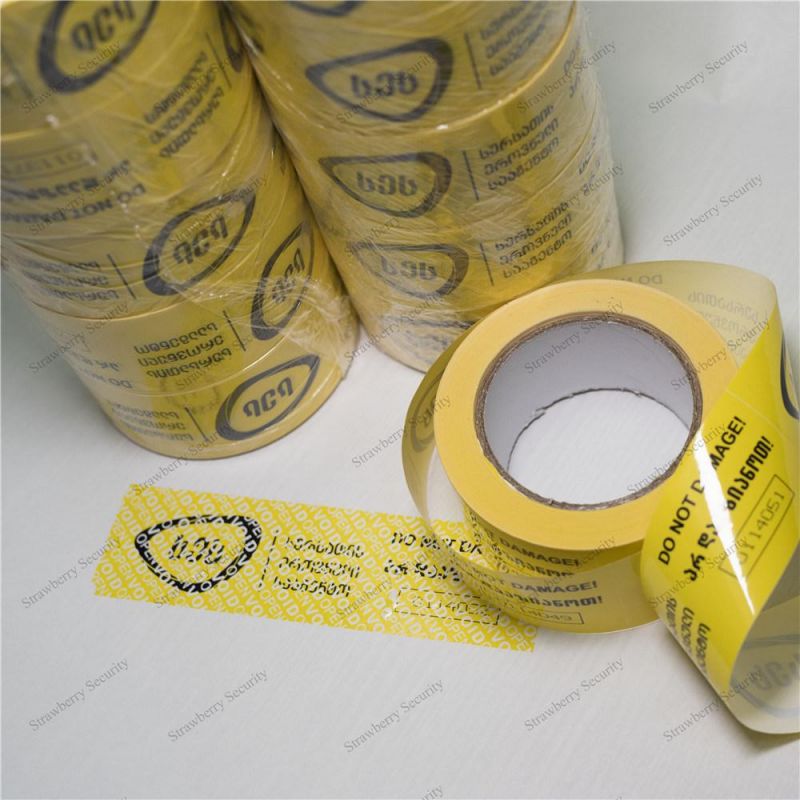 Tamper Proof Security Carton Adhesive Tape with Serial Number