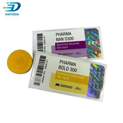 Promotion Pharma Brand 10ml Vial Steroid Labels and Boxes