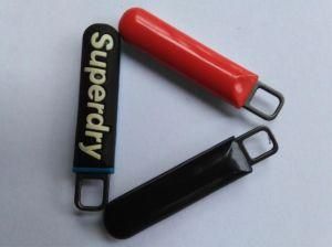 High Quality Plastic Promotional 3D Rubber Zipper Puller (ZP-113)