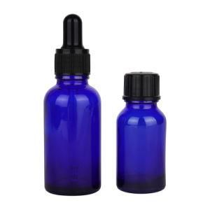 Fast Delivery High Quality Blue Color 1oz Glass Essential Oil Bottle with Dropper