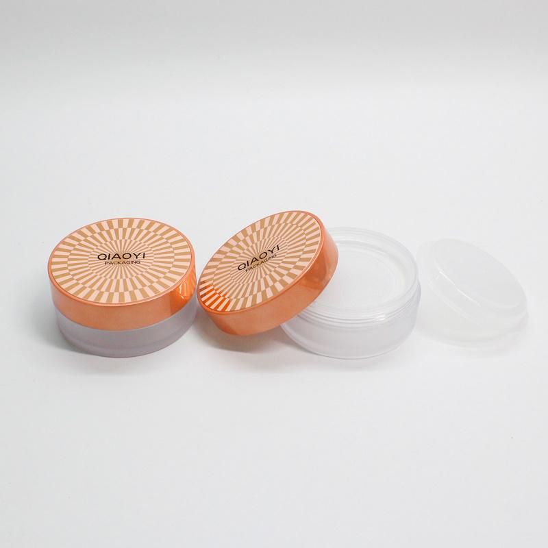 Empty Round Compact Powder Case Foundation Plastic Case for Makeup