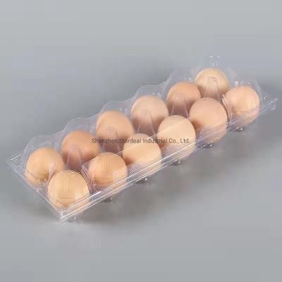 Wholesale Plastic Clear Chicken Eggs Tray Container Clamshell Box