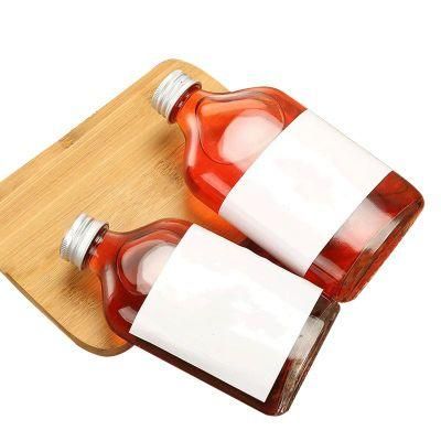 50ml 100ml 200ml 300ml 350ml 500ml Custom Clear Commercial Empty Glass Cold Press Coffee Beverage Juicy Fruit Juice Bottle