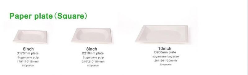 8oz 12oz 16oz Bagasse Sugarcane Compostable Disposable Biodegradable Tableware Cup, Cup Tray