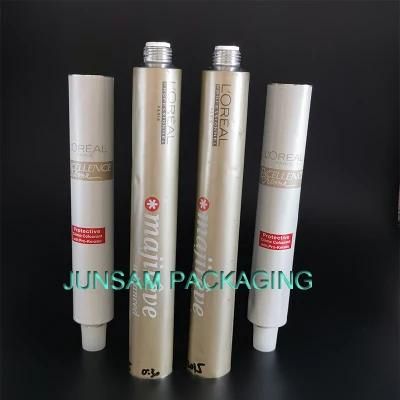 Aluminum/Alumium/Aluminium Empty Tube Open Orifice Flip Cap Cosmetic Packaging Collapsible Metal