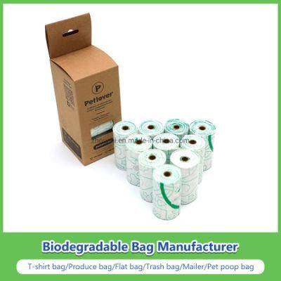 Customized 100% Biodegradable and Compostable Dog Pet Poop Bags Manufacturer/Factory/Supplier/Wholesale