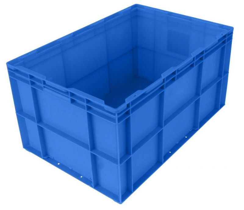 HP6e Plastic Turnover Logistics Container Box HP Standard Auto Parts Logistic Box Durable Opaque Plastic Storage Boxes