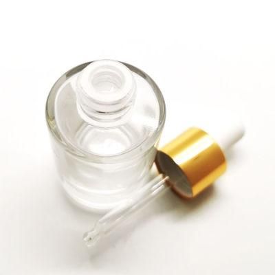 15ml 30ml Frosted Amber Serum Round Glass Dropper Essential Oil Bottle with Dropper Pipette
