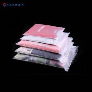 Wholesale Custom Logo PE Ziplock Packaging Clear Plastic Bags for Clothing