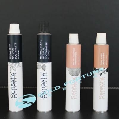 Eco Friendly Aluminum Cover Cap High-Grade Cosmetic Aluminum Collapsible Tube