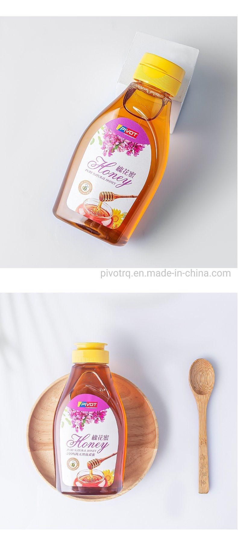 250g Pet Plastic Honey Squeeze Bottle Sauce Bottle with Flip Cap