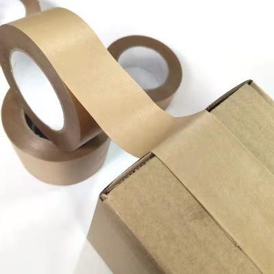 Fiber Reinforced Water Activated Kraft Paper Adhesive Tape Craft Paper Tape