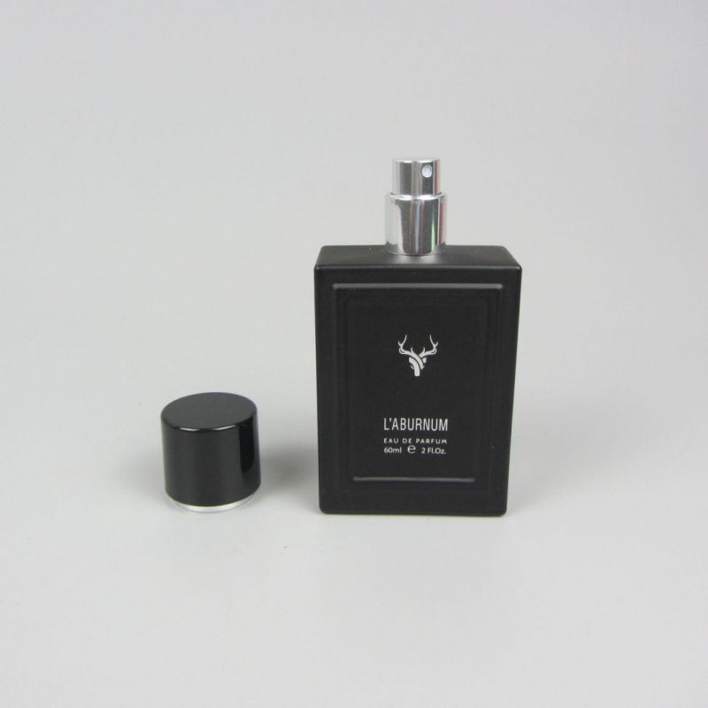 Square 30ml 50ml 100ml Aluminium Spray Glass Perfume Bottle