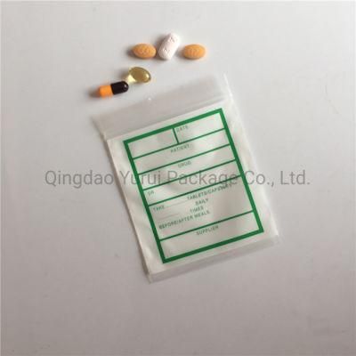 Air Tight Zip Resealable Custom Made Size Printed Self Sealing Poly Capsule Single Zipper Bag