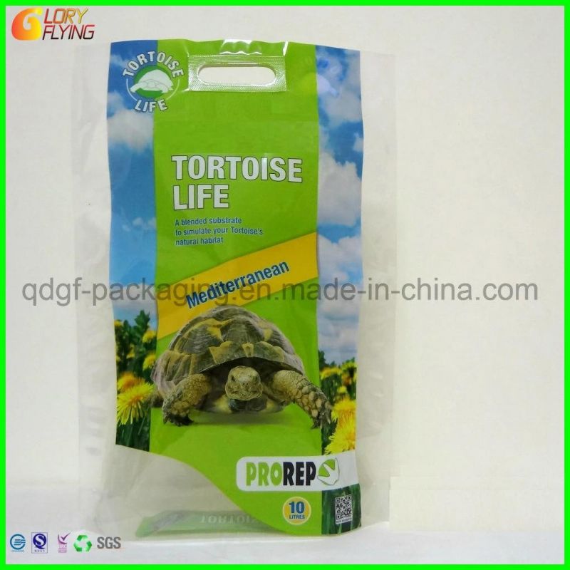 Tortoise Life Plastic Bag with Handle for Pet Food Packaging Bag