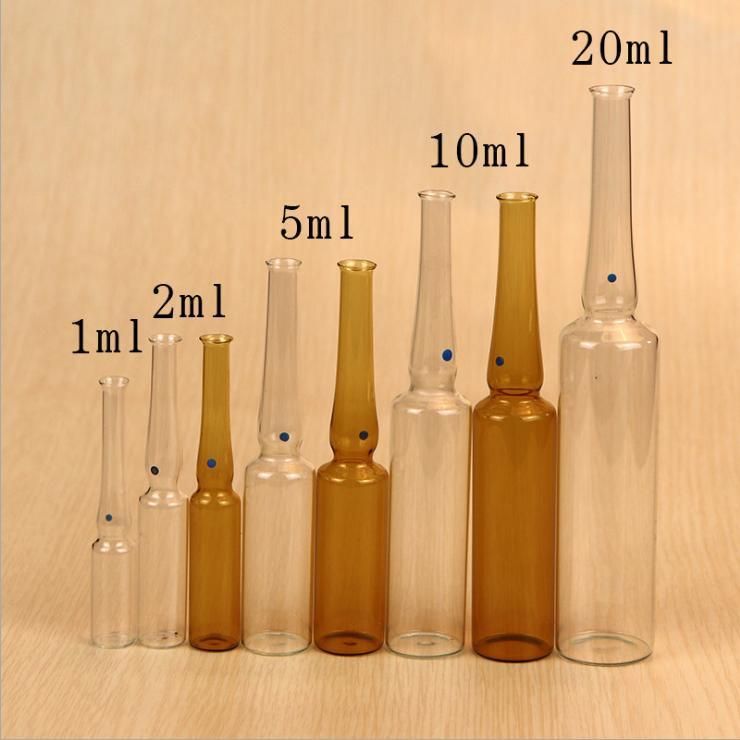 1ml 2ml 5ml 10ml 20ml GB Transparent/Amber Pharmaceutic Use Ampoule Bottle