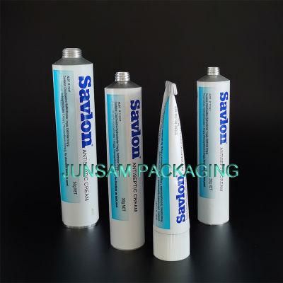 Pharmacy Collapsible Soft Aluminum Tube OEM Printing Cosmetic Packaging with Epoxy Phenolic