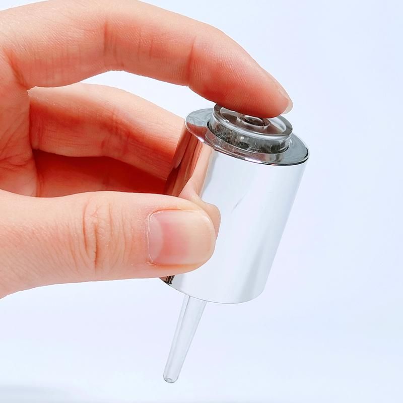 Wholesale Round Clear Glass Rotate Press Squeeze Dropper Eye Essential Oil Bottle 20 Ml for Sale