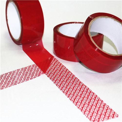 Pet 50mm*50m Security Tape Security Void Tape Tamper Evident Tape Materials Sealing Tape Packing Tape
