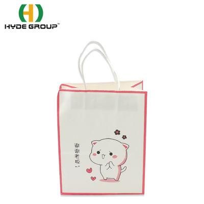 Brown or White Paper Food Bags Paper Shopping Bag Durable Kraft Paper Bags Accept Custom Size and Print Logo