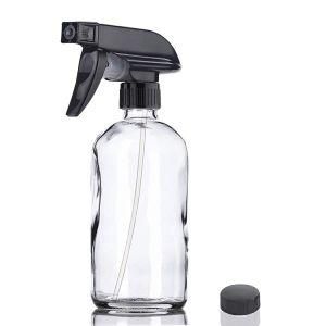 Empty Glass Spray Bottles with Trigger Amber Water Sprayers Bottle Atomiser